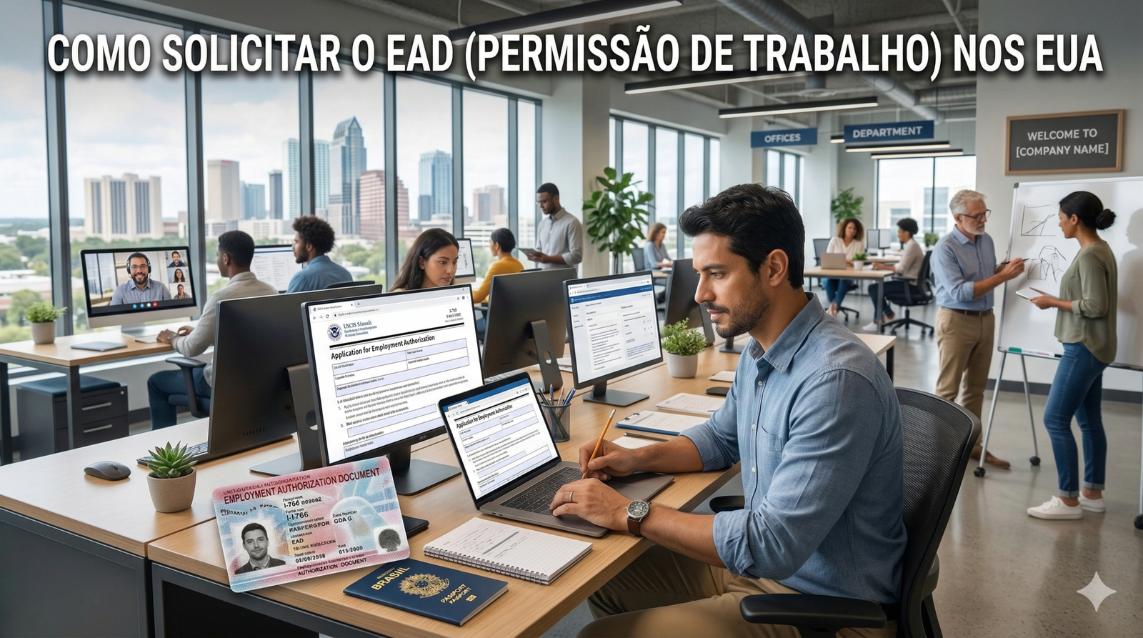 EAD work permit imigrantes EUA como solicitar