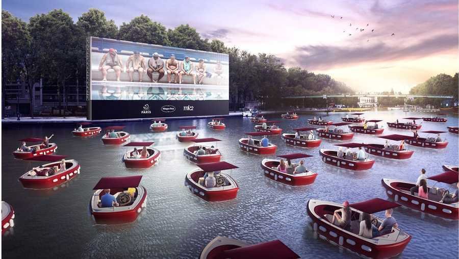 Cinema no barco em Orlando