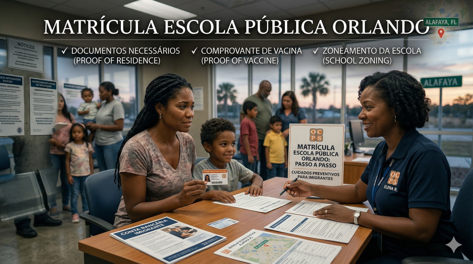 matrícula escola pública Orlando - guia para mães imigrantes
