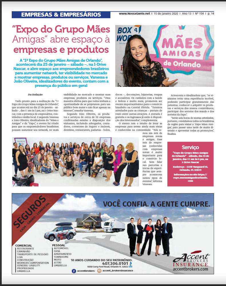1ª edição da Expo agita o começo do ano em Orlando